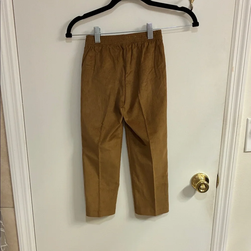 NWOT Nautica Kids Tan Formal Pants Sz 5-100% cotton